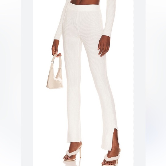 REVOLVE Pants - LE ORE RIMINI RIB KNIT FLARED PANTS NWOT SIZE XS